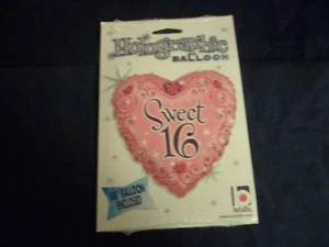 Fun Novelty Foil Balloons Sweet 16 Heart 18in School Home Party ~Free Gifts - Picture 1 of 2