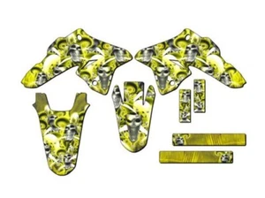 2008-2023 DRZ 125 JESTER Yellow Senge Graphics Kit Compatible with Suzuki - Picture 1 of 10