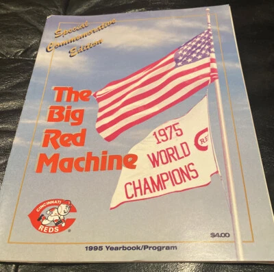 1995 CINCINNATI REDS Special Commerorative Edition Yearbook/Program 1975 - Image 1 of 4