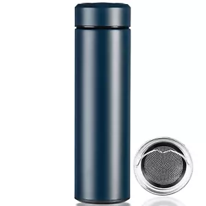 Insulated Water Bottle,17 oz Stainless Steel Thermos, Double Wall Vacuum Simple - Picture 1 of 7