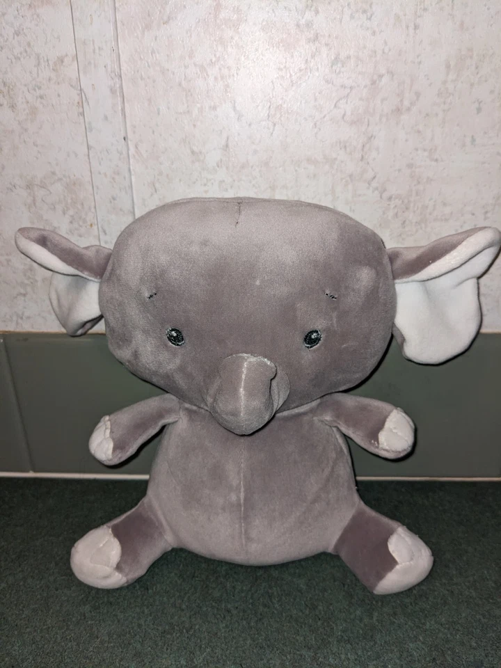 Baby Ganz Elephant Plush Jungle Cuddles Stuffed Animal Soft Gray 8" - Image 1 of 4
