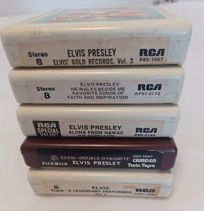 Elvis Presley 8 Track Tape Lot Of 5 - Untested - Bild 1 von 11