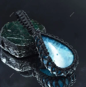 CERTIFIED Natural Blue Apatite Gemstone Pendant Pear Cut 76.05 Ct Loose Gemstone - Picture 1 of 11