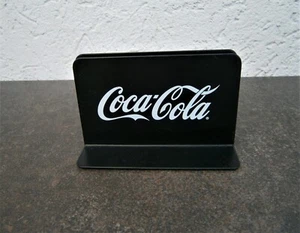 Vintage Coca Cola Heavy Metal Advertising Stand Card Drinks - Picture 1 of 6
