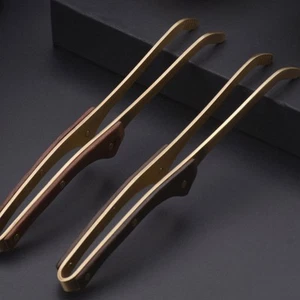 Copper Wood Tea Clip Teabag Tong Strainer Holder Household Teacup - Picture 1 of 12