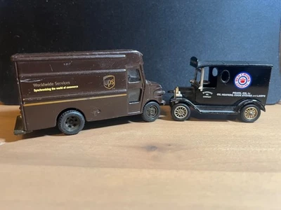 UPS Package Delivery Truck and LLEDO Standard Oil 1927 Red Crown Gasoline #16 - Image 1 of 3