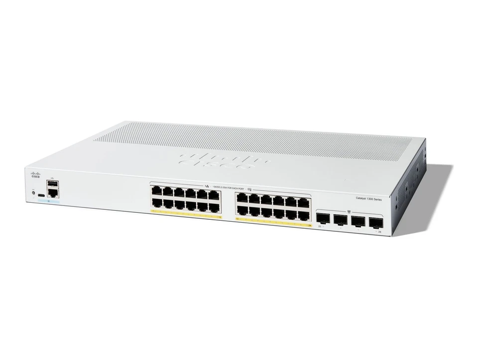 ^Cisco Catalyst 1300 (C1300-24P-4G) Switch (24-port GE, PoE, 4x1G SFP) - Image 1 of 1