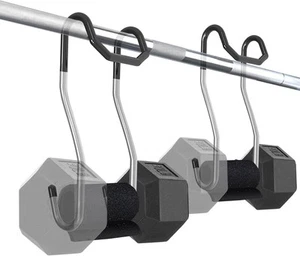 Dumbbell Spotter Hooks for Bench Press: Power Rack Attachments Dumbbells...  - Picture 1 of 7