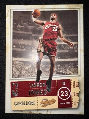 2004 Fleer Authentic Lebron James #49 Cleveland Cavaliers - Image 1 of 2