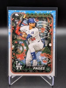 2024 Topps Holiday ANDY PAGES #H103 Rookie RC Los Angeles Dodgers - Bild 1 von 2