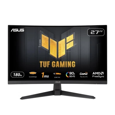 ASUS TUF Gaming VG27VQ3B: 27 Zoll Curved Gaming Monitor mit 180Hz - Bild 1 von 4