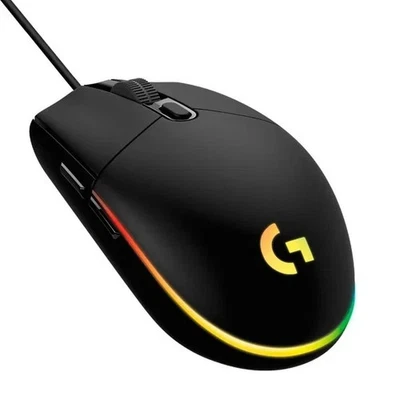 Logitech G203 LIGHTSYNC Gaming Maus Schwarz RGB Beleuchtung 8000 DPI 6 Tasten - Bild 1 von 4
