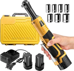 Cordless Electric Ratchet Wrench Set, 3/8" 18V Power Ratchet, 550 RPM, Cordless - Picture 1 of 9