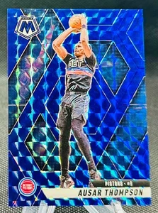 2024-25 Panini Mosaic Blue Mosaic Prizm Ausar Thompson Detroit Pistons #131/199 - Picture 1 of 2