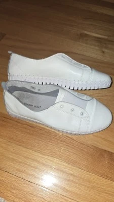 Белые кожаные туфли без застежек Bernie Mev размер 40 - Изображение 1 из 4