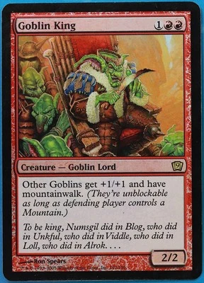 Goblin King FOIL 9th Edition PLD Red Rare MAGIC MTG CARD (ID# 493675) ABUGames - Image 1 of 2