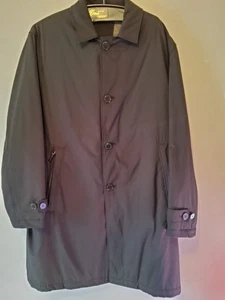 Quattro Brown 4 Button Pocketed Lined Overcoat Mens Size 42R - Picture 1 of 10