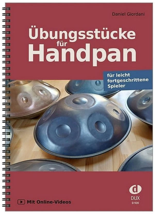 Noten Übungsstücke für Handpan (+Online-Videos) Lehrbuch Schule 9 tönig - Bild 1 von 1