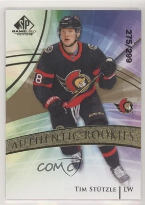 2020 SP Game Used Authentic Rookies Golden Burst /299 Tim Stutzle #160 Rookie RC - Image 1 of 2