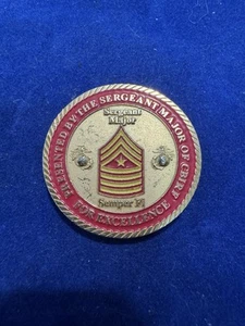 US Marines Sergeant Major challenge coin - Picture 1 of 4