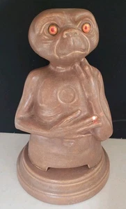 RARO DE COLECCIÓN AÑOS 80 HECHO A MANO E.T. Lámpara de luz nocturna de cerámica extraterrestre extraterrestre - Imagen 1 de 15