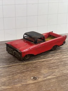 Vintage 1958 Ford Mercury Pick-up Truck Tin Toy, Red, Litho, 4 Inch, Friction - Picture 1 of 9