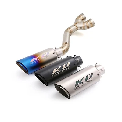 Silenciador de tubo de escape medio deslizable 60 mm para BMW S1000RR 2010-2014 S1000R 2010-2016 Foto 1 de 4