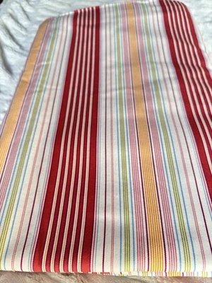 Funda nórdica Pottery Barn Libby a rayas completa/queen vibrante algodón multicolor Foto 1 de 4