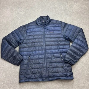 Patagonia Jacket Adult Large Blue Puffer Goose Down Sweater Insulated Coat Men* - Picture 1 of 12