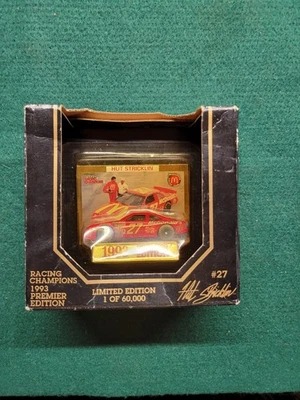 NIB 1993 Racing Champions 1:64 Premier Edition NASCAR Diecast #27 Hut Stricklin - Image 1 of 4