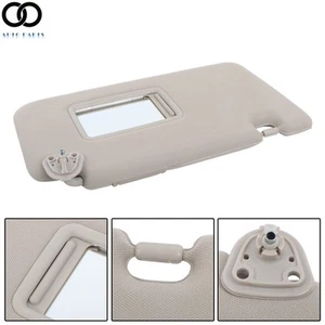 Sun Visor Shade Gray Right Passenger Side With Mirror For Nissan Versa 2007-2012 - Picture 1 of 9