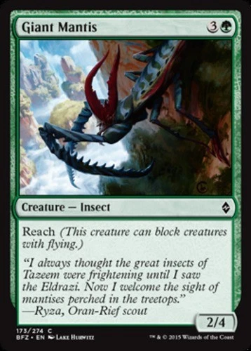 x1 Giant Mantis - Battle for Zendikar - NM - MTG - Image 1 of 1