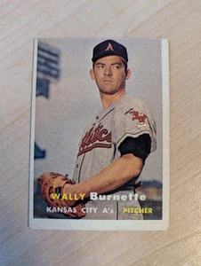1957 Topps Wally Burnette #13 - RC - Kansas City Athletics - Picture 1 of 2