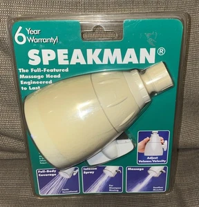 Vintage Speakman Anystream 2000 Showerhead Model S-2005-WHT-BP White Finish New - Picture 1 of 2