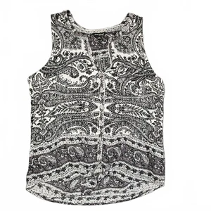 Lucky Brand Damen Paisley Print ärmellose Bluse Top Medium bequemer Stil - Bild 1 von 7