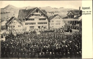 Ak Appenzell Stadt Kanton Innerrhoden, Gruß von der Landsgemeinde,... - 4534734 - Bild 1 von 2