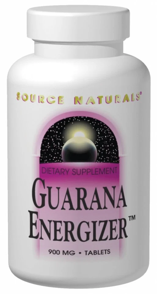Source Naturals Guarana Energizer 900mg 200 Tablet () Supplement