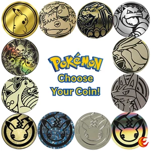 Pokémon TCG Coins - Choose Your Coin - Standard & Jumbo - Pikachu Charizard etc. - Picture 1 of 157