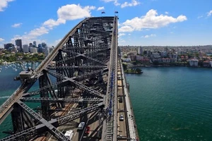 NEW Sydney Harbour Bridge, Australia Travel Poster, Print, Canvas FREE SHIPPING - Picture 1 of 4