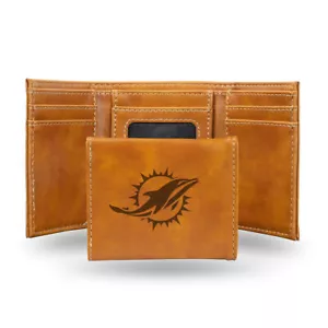 Miami Dolphins Wallet Trifold Laser Engraved - Picture 1 of 1