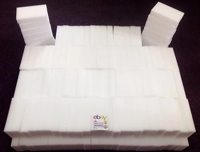 GENERIC 200 PREMIUM Grade Melamine Sponge Eraser BULK PACK 3/4" Works Like Magic!