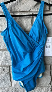 Miraclesuit Badeanzug Damen Größe 12 Türkis Blau Einteiler 451288 UVP 144 $ - Bild 1 von 5