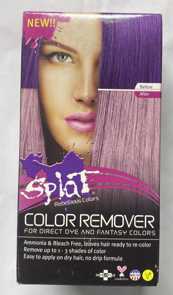 Removedor de color de tinte de cabello Splat para tinte directo y colores de fantasía elimina 1-3 tonos Foto 1 de 4