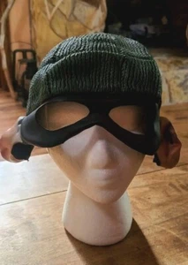 Vtg Halloween Half Mask Burglar Costume Disguise Rubber Adult 2001 Robber Heist - Picture 1 of 11