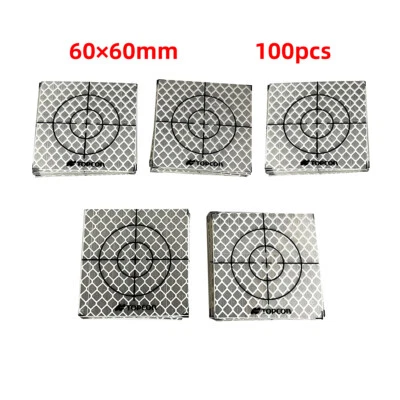 100PCS Topcon Reflector Sheet Reflective Tape Target Total Station 60X60mm - Image 1 of 4