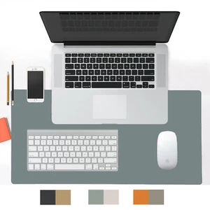 Dual Sided PU Leather Desk Pad Mat Desk Protector 27.5X 13.5 inch in US  - Picture 1 of 4