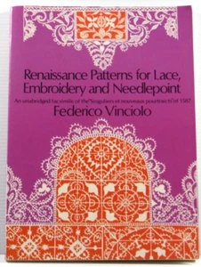 Renaissance Patterns Lace Embroidery & Needlepoint by Federico Vinciolo VGC PB - Picture 1 of 13