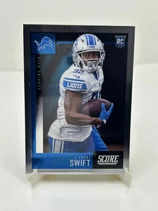 2020 Panini Chronicles Score D'Andre Swift Silver Rookie RC #448 Lions - Picture 1 of 2