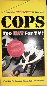 COPS TOO HOT FOR TV Deluxe Edition (VHS, 1995) Uncensored Rare Police Banned - Picture 1 of 3