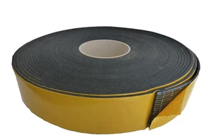 Kautschuk-Klebeband 50 mm x 3 mm K-FLEX schwarz 10 m-Rolle selbstklebend - Bild 1 von 4